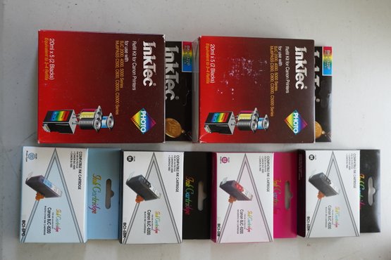 Lot Of Refill Ink Kit And Ink Cartridges