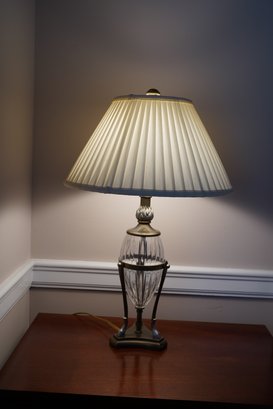 Bombay Company Glass And Bronze Lamp