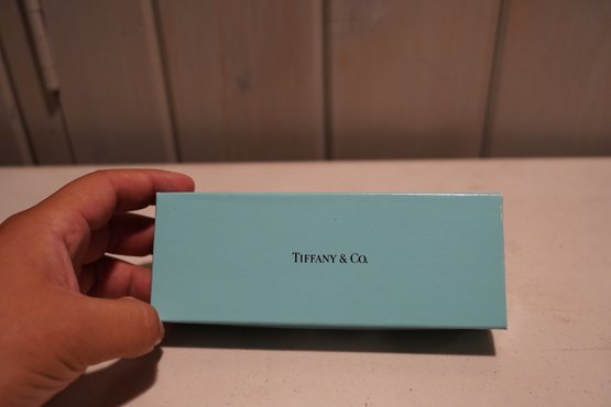 Tiffany & Co. Black Pen And Pencil Set With Sterling T Clips