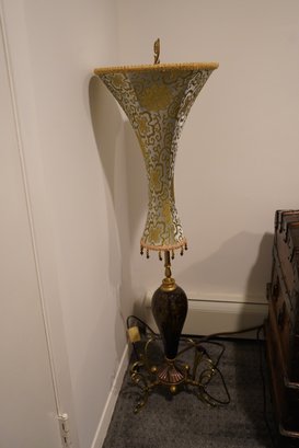 Beautiful French Style Floor Lamp With Unique Narrow Shade