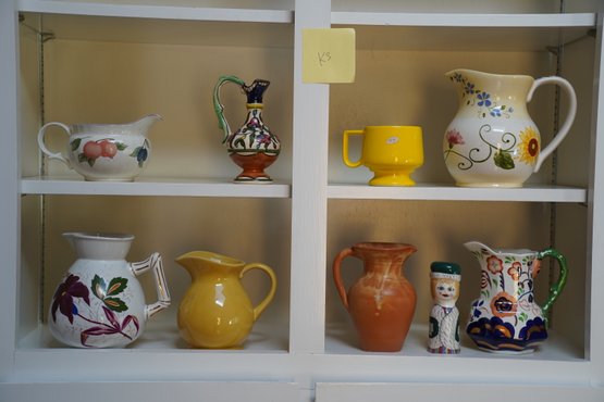 Assorted Decorative Pitcher/cup Kitchen Cabinet Lot K3