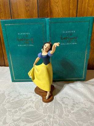 Captivating 'the Fairest One Of All' Snow White Ceramic Figurine With Box