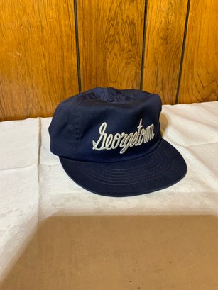Vintage Blue Georgetown Snapback Hat