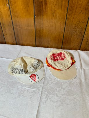 Lot Of 2 Vintage Caps, Wantagh Lacross & Miller High Life