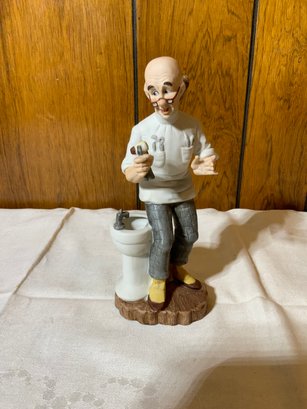 Vintage Signed George Z. Lefton Porcelain Dentist Figurine