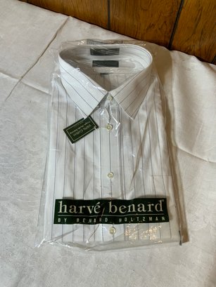 Harve Benard By Benard Holtzman New In Package Dress Shirt, Size 17.5-33