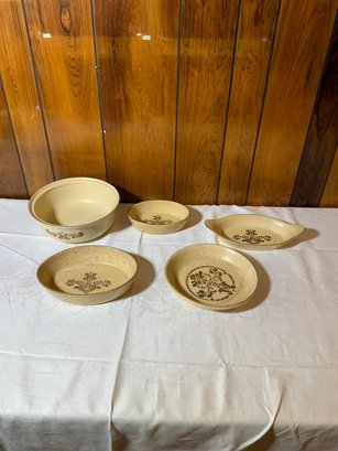 Various Sizes-Lot Of 5 Pfaltzgraff Bakeware, Made In The U.S.A