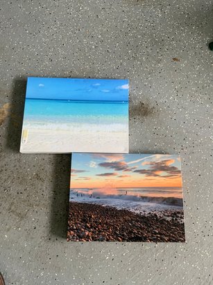 Lot Of 2 Oceanic Canvas Prints, 16x12 Inches