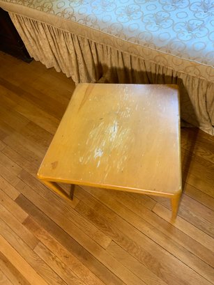 Mid Century Modern Wood Side Table-great For Project