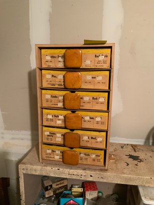 Vintage Small 6-drawer Organizing Cabinet