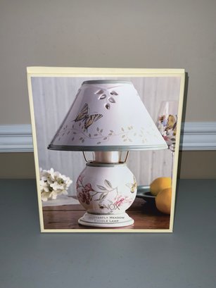 New In Box Lenox Butterfly Meadow Candle Lamp