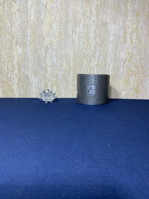 Swarovski Crystal Flower Candle Holder With Original Package