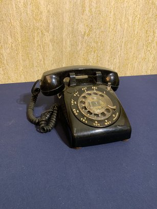 Vintage AT&T Black Rotary Phone
