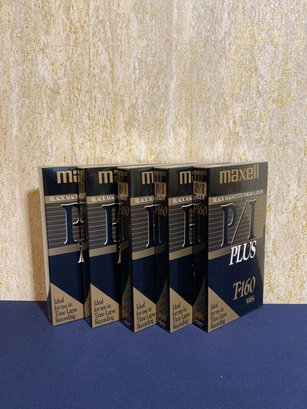 Sealed-Lot Of 5 PI Plus T-169 VHS Tapes New In Package