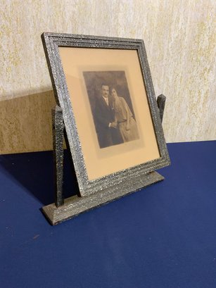 Art Deco Tilt Frame With Vintage Black And White Photograph