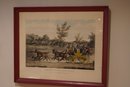 Framed Print Depicting A 19th Century English Scene 'The Cambridge Safety Coach'