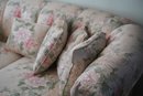 Beautiful Floral Print Patterned Love Seat With Matching Pillows