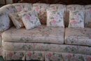 Beautiful Floral Print Patterned Couch With Matching Pillows