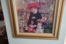 Framed Renoir Print 'two Sisters' With Wood Frame 23.5x27.5