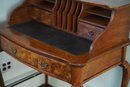 Antique Style Leather Top Knob Creek Writing Desk, 36.5x22.5x41
