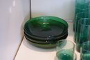17 Pieces Vintage Green Grass Cup & Plate Lot