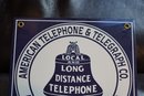 Antique Reproduction American Telephone & Telegraph Co. Sign