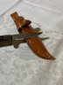 Vintage Boy Scouts Of America Knife With Leather Sheath
