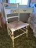 Cream Colored French Provincial Style Desk And Chair