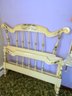Cream Colored French Provincial Style Footboard & Headboard