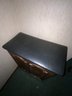 Vintage Cushioned Flip Top Wooden Hamper/storage