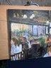 ''families Brunch''oil On Canvas Signed By Jill Stasium