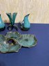 Lot Of 4 Blue Mountain Blue Pottery