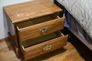 Wooden 2-drawer Nightstand