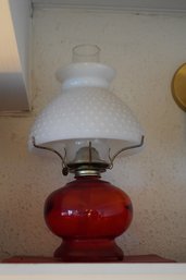 Red Hurricane Lamp