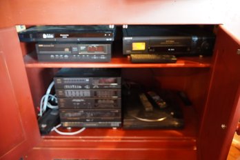 Vcr Player Sony, Panasonic Dvd Blue Ray, Aiwa, Cx- 790u Stereo
