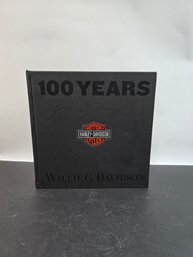 Collectors- Harley Davidson 100 Years By Willie G. Davidson Hard Cover Book