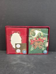 Lot Of 2 PAPYRUS Holiday Notes And Envelopes (different Designs)