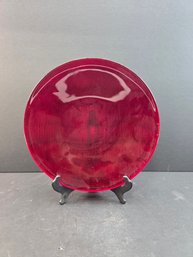 B/G NONFOUX '96 Red Decorative Plate