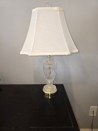 Elegant Glass Lamp With Bottom Metal Base