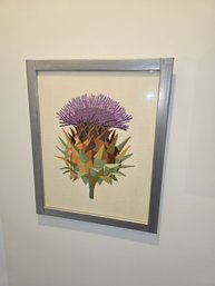 Beauitful Framed Vintage Flower Bouquet Needlepoint, (18x20.5 Inches)