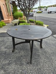 Black Wood Folding Outdoor Table