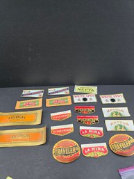 Lot Of Assorted Vintage Cigar Labels (2 Of Each)