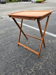 Mid Century Danish Teak Wood Foldings Dinner Table