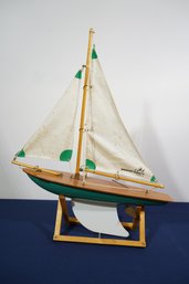 Vintage Bosun Boats By Reeves Model Sailboat On Stand