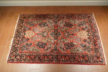Lovely Oriental Style Area Rug In Reds, Blues And Beiges