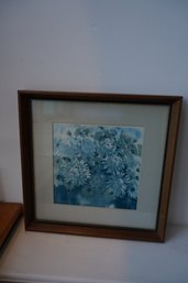 Wood Framed Print Of Flowers