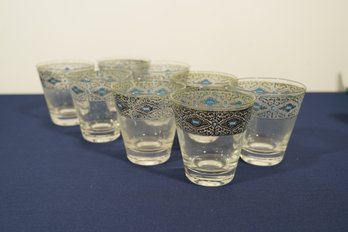 Set Of Beauitful MCM 8 Rocks Glasses