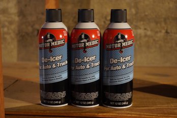 Lot Of 3 Brand New Motor Medic De-icer For Auto & Truck