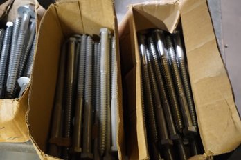 Lot Of 3 Boxes Of Long Screws