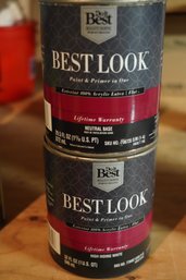 Lot Of 2 New Maroon Red Neutral Base Paint